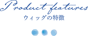 ウィッグの特徴